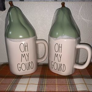 Oh My Gourd Rae Dunn Mug Set